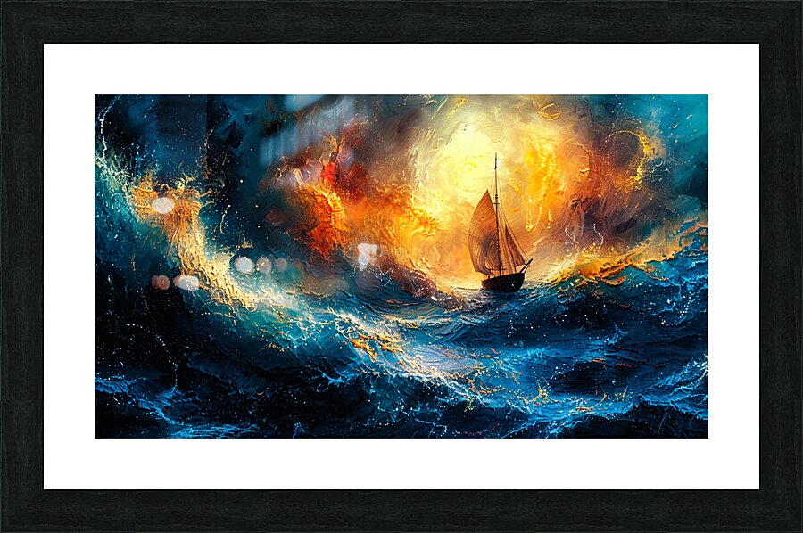 Tempests Embrace Picture Frame print