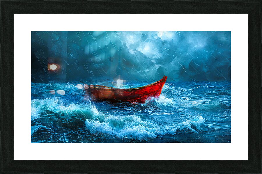 Storms Fury Picture Frame print