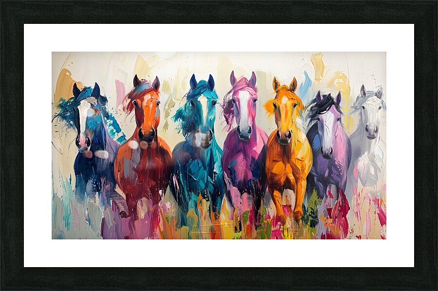 Vibrant Gallop Picture Frame print