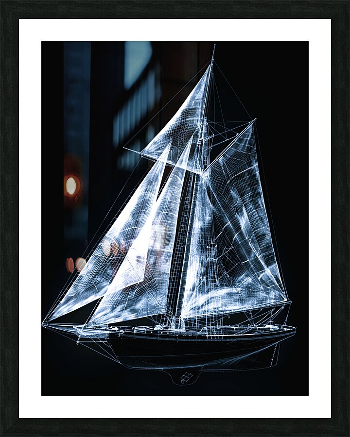 Sailing in Light Picture Frame print