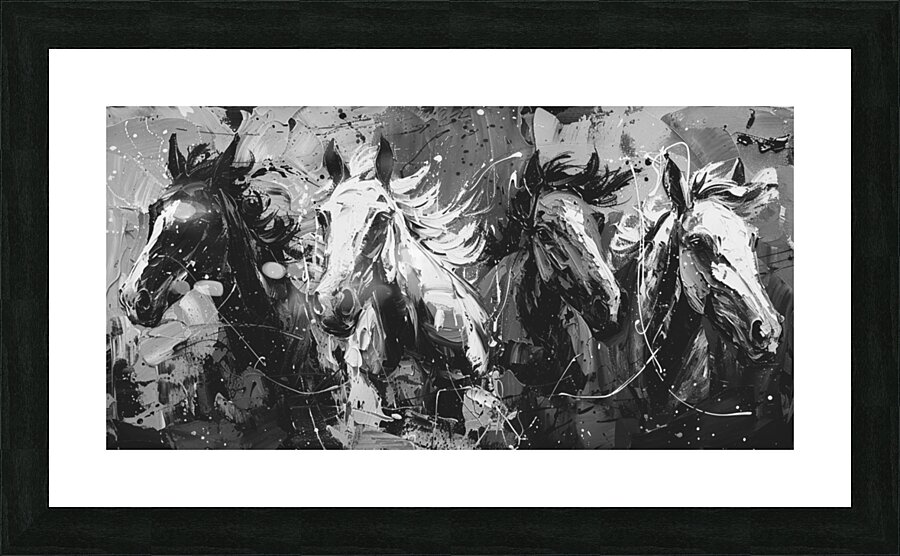 Galloping Shadows Picture Frame print