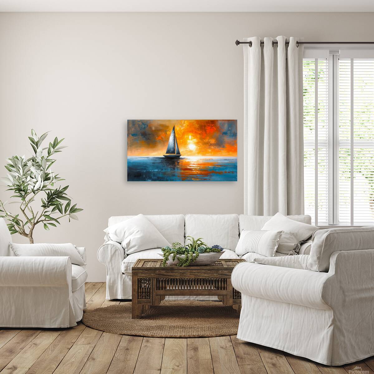 Sunset Sail Reproduction