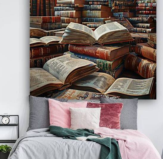 Sanctuary of Knowledge An Ode to Timeless Literat by Digiart