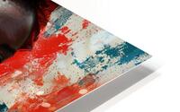 A Striking Portrait in Red HD Metal print