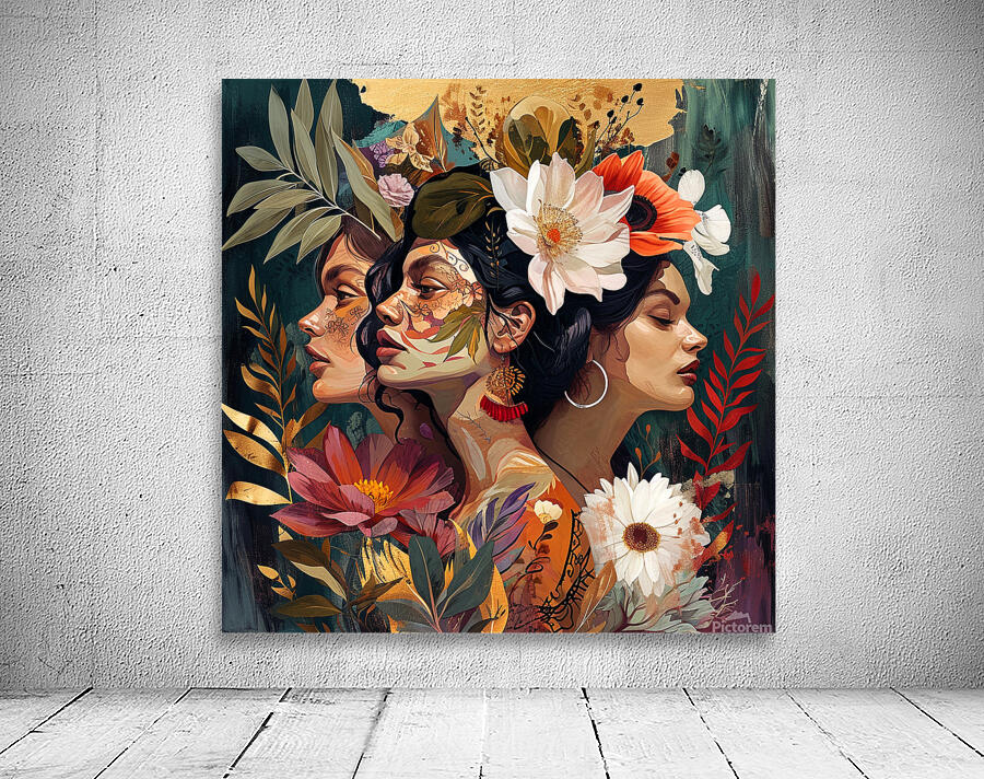 Floral Harmony Wall Preview