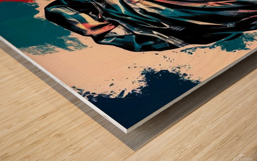 Regal Gaze Wood print