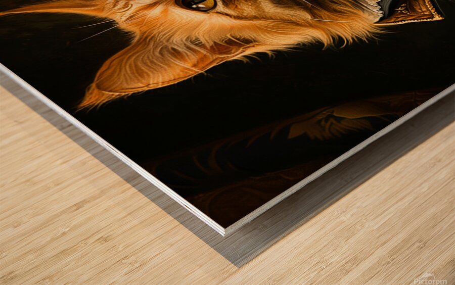 Regal Feline Wood print