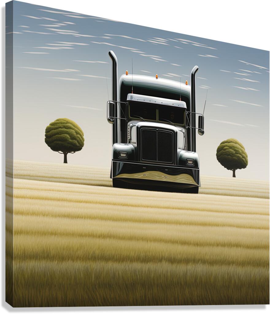 Shiny 18 Wheeler Canvas Print