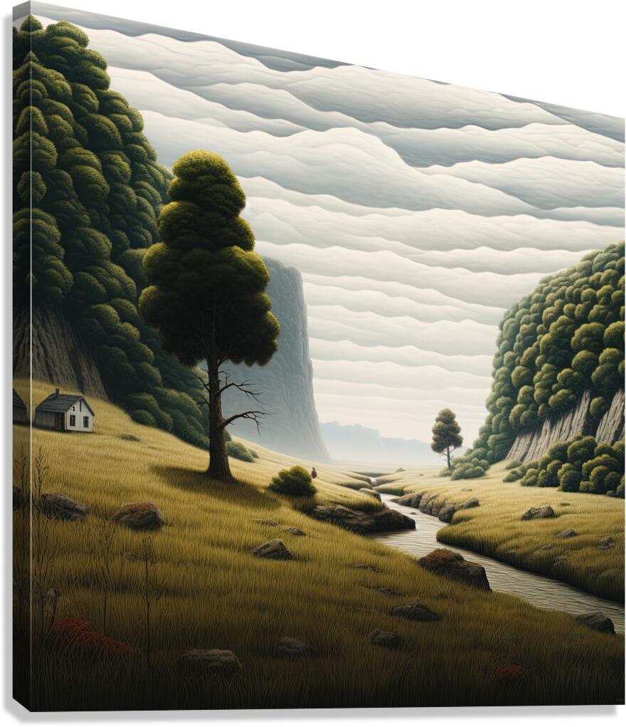 River runs through it Canvas Print