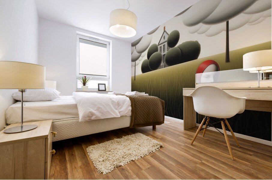 Scarlet Mural print