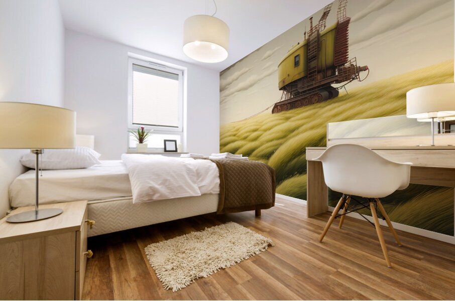 Combine Harvester Mural print