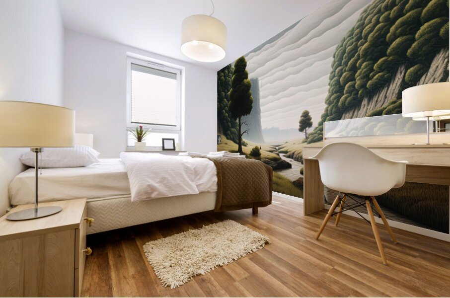 River runs through it Mural print