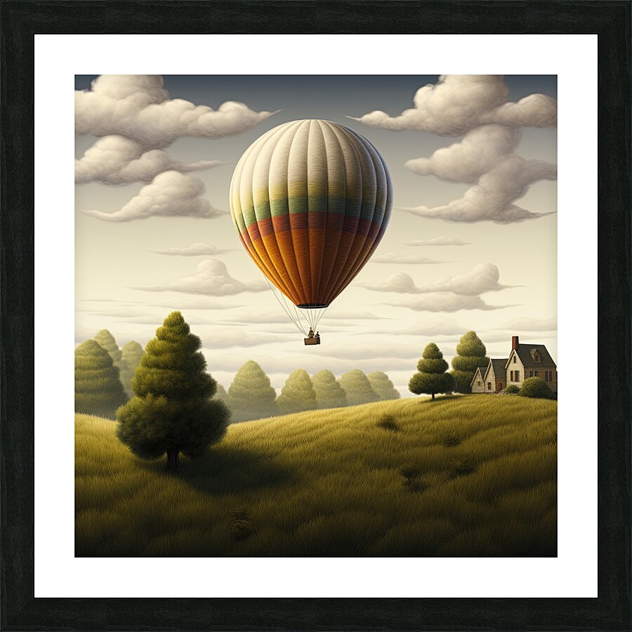 Hot Air Balloon Picture Frame print