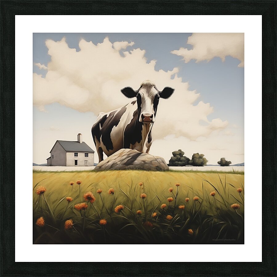 Moo Picture Frame print