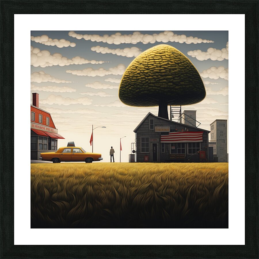 Taxi   Picture Frame print