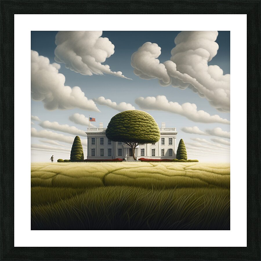 White House Picture Frame print