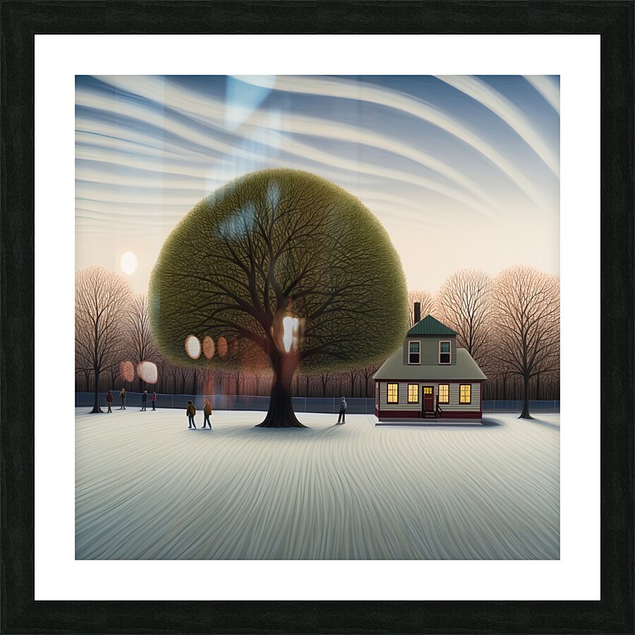 Winter Tree Picture Frame print