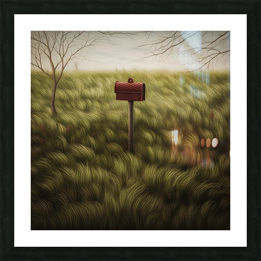 Mailbox Gone Hiking Picture Frame print