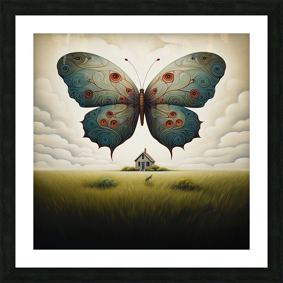 Rorschach Test Picture Frame print
