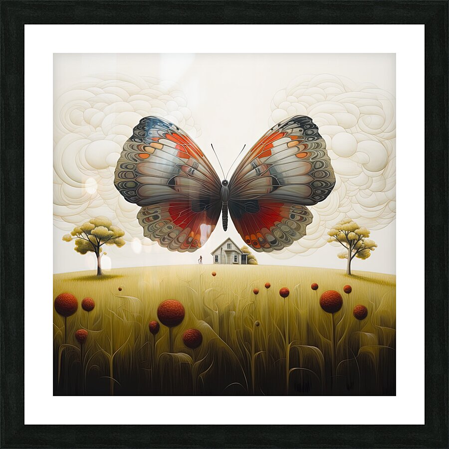 Rorschach Test  2 Picture Frame print