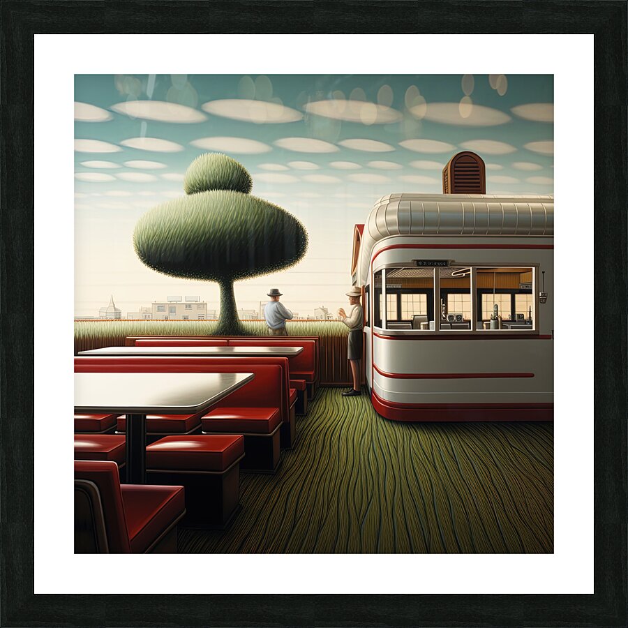 Diner 1960s Picture Frame print