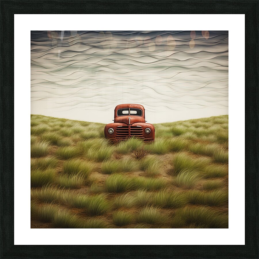 Rusty Truck Picture Frame print