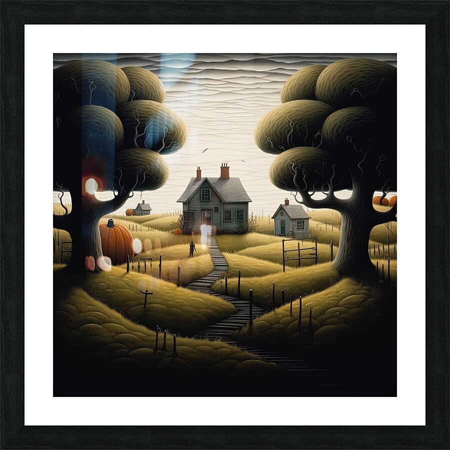Halloween Night Picture Frame print