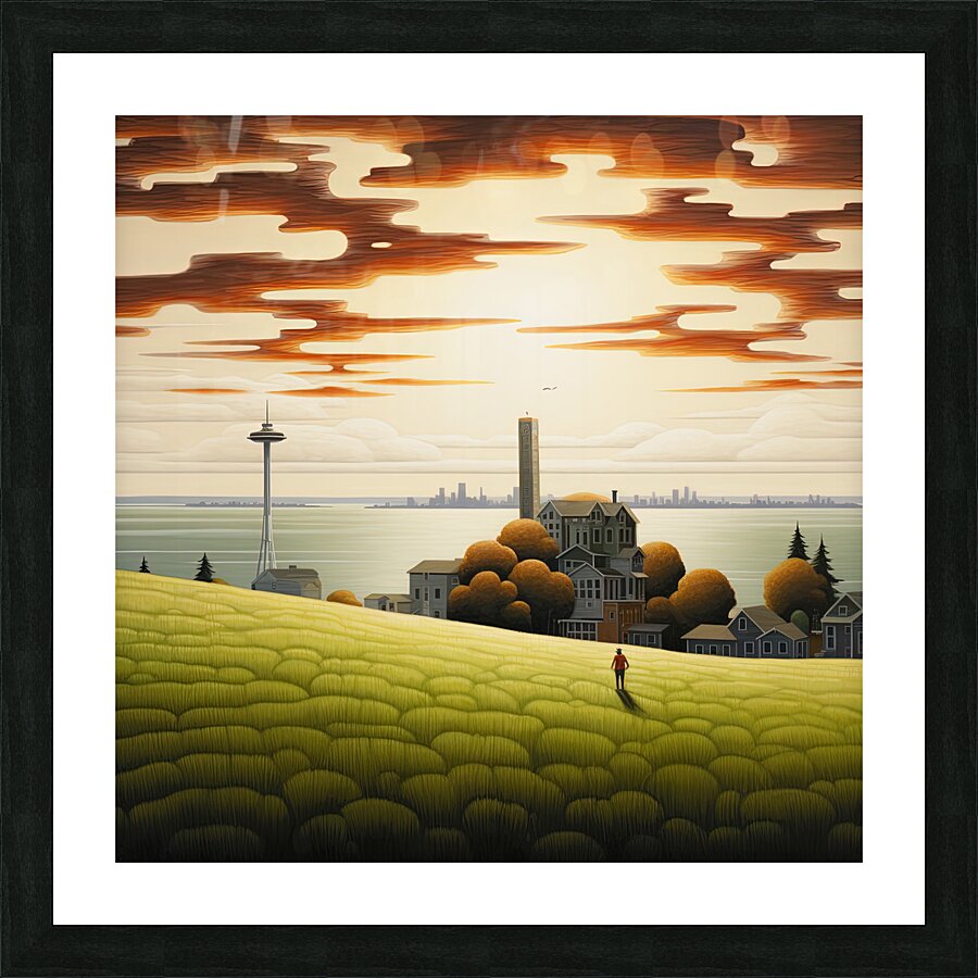 Seattle Afternoon Picture Frame print