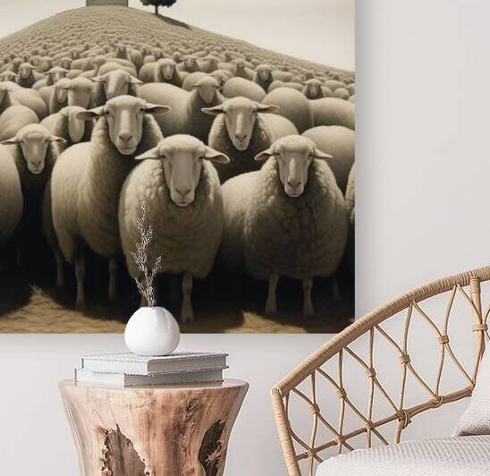 Herd of Sheep by Iko Knyphausen