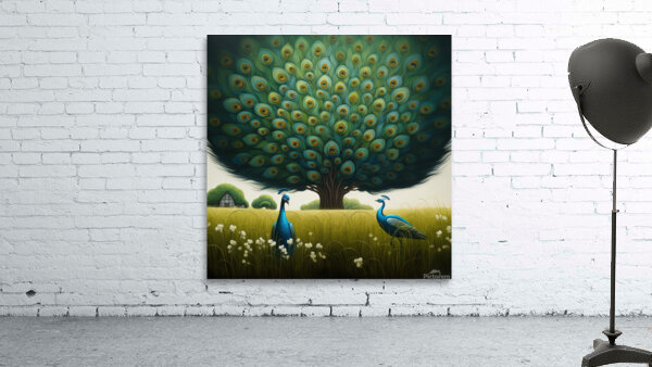Peacock Tree Wall Preview
