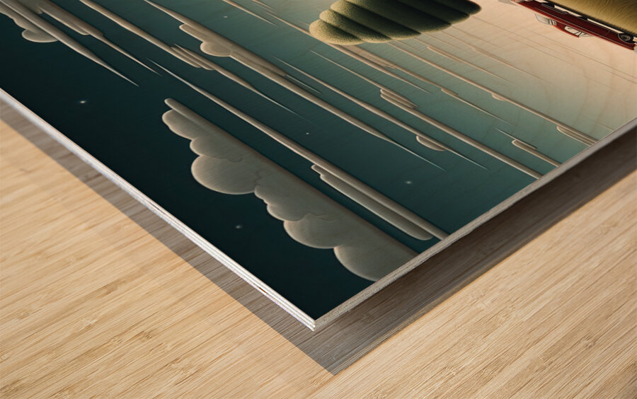 Car Dealership Wood print