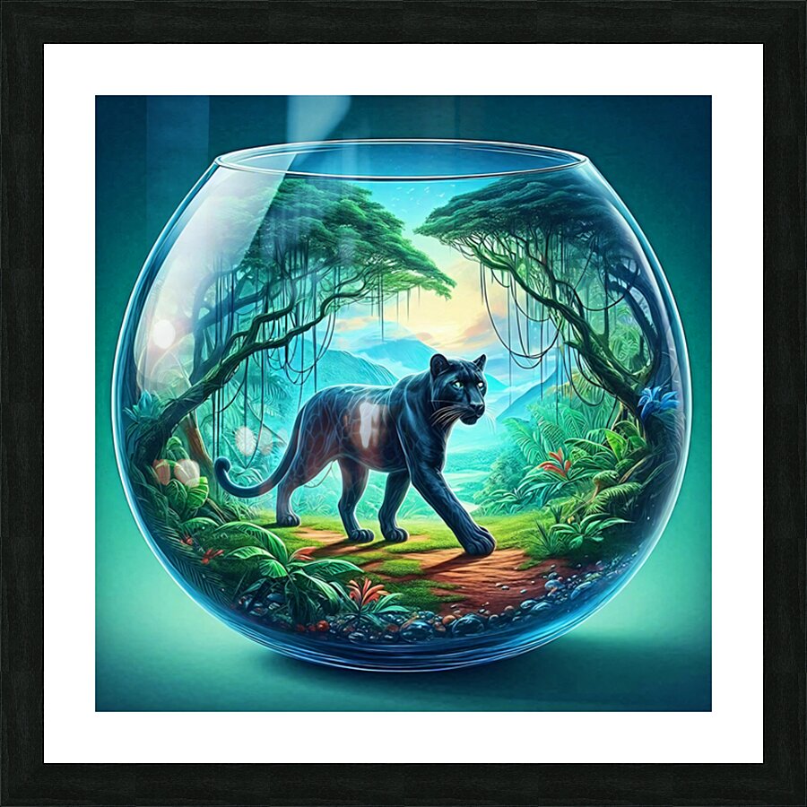 Glass Art 031 Picture Frame print