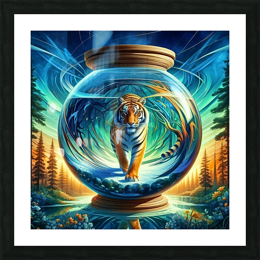 Glass Art 025 Picture Frame print