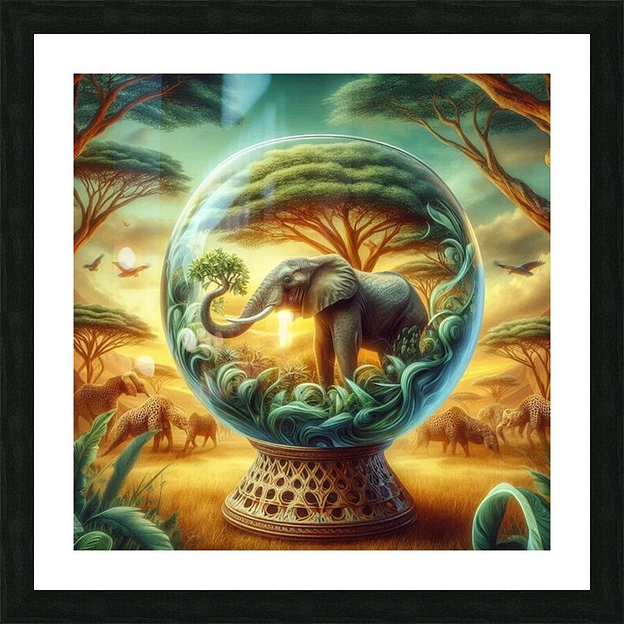 Glass Art 053 Picture Frame print