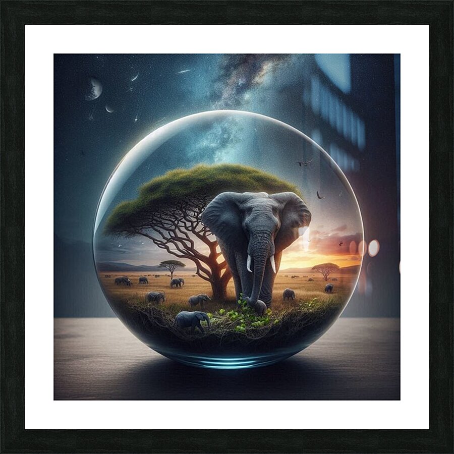 Glass Art 062 Picture Frame print