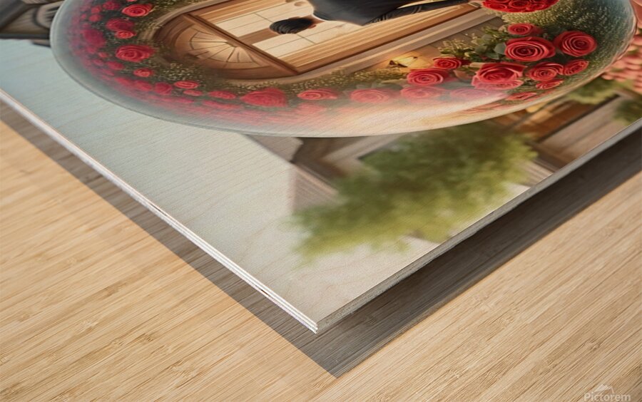 Glass Art 464 Wood print