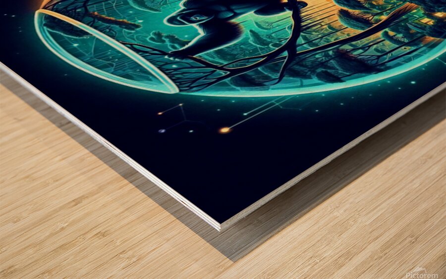 Glass Art 048 Wood print