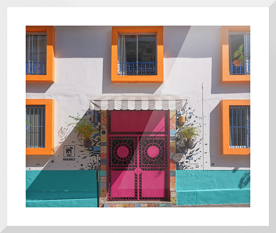 hotel door Picture Frame print