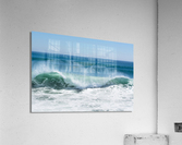 Wave crest breaking along beach Acrylic Print