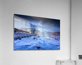 River flowing through maintain range Acrylic Print