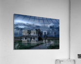 Haunted house with lightning Acrylic Print