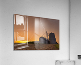 Lightning over feed Processing Plant Acrylic Print
