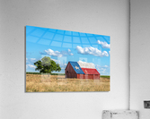 Barn with Texas Flag Acrylic Print