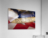 Constitution and American Flag Acrylic Print