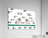 Eyeballs on chart Acrylic Print