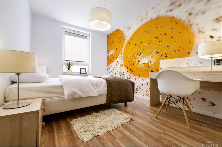 Fried Eggs with Pepper Mural print