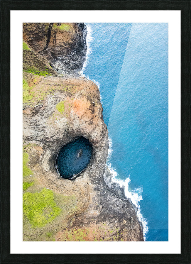 Open Ceiling Cave  Picture Frame print