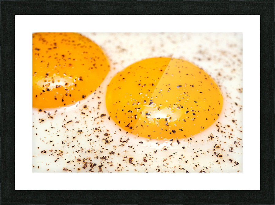 Fried Eggs with Pepper Picture Frame print