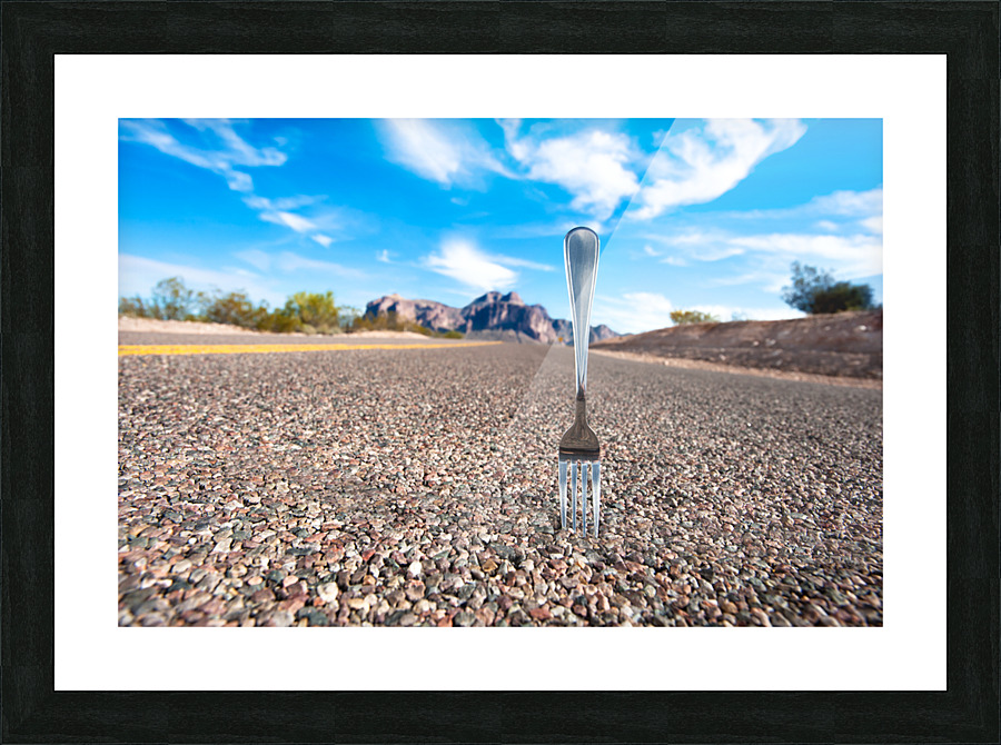 Fork in the road Picture Frame print