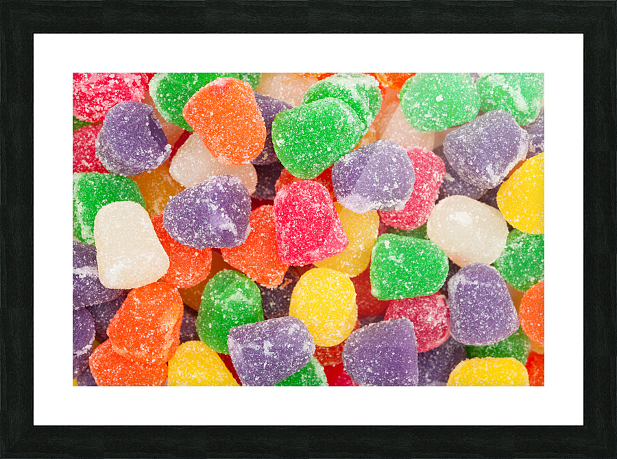 Chewy candy Picture Frame print